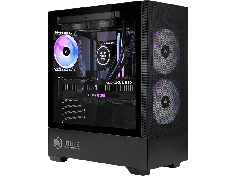 JOULE PERFORMANCE High End RTX5070TI R7, Gaming PC mit AMD Ryzen™ 7 9800X3D Prozessor (96 MB Cache, bis zu 5.2 GHz), 32 GB RAM, 1 TB SSD, NVIDIA GeForce RTX™ 5070 Ti (16 GB, GDDR7), Windows 11 Home