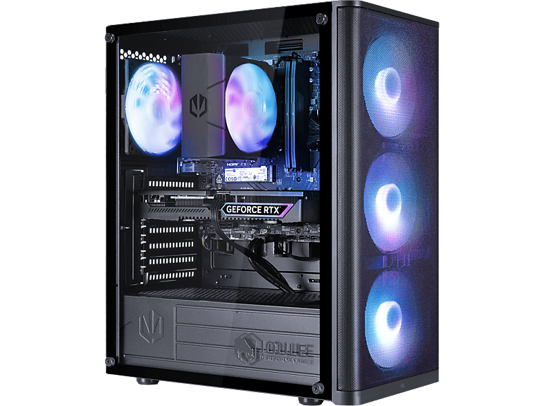 JOULE PERFORMANCE RTX4060 R7, Gaming PC mit AMD Ryzen™ 7 5700X Prozessor (32 MB Cache, bis zu 4.6 GHz), 32 GB RAM, 1 TB SSD, NVIDIA GeForce RTX™ 4060 (8 GB, GDDR6), Windows 11 Home