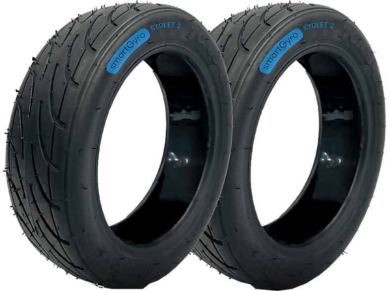 Accesorio patinete eléctrico - smartGyro STREET 2, Pack de Dos Cubierta, Para Speedway, Rockway, Crossover y versiones PRO, Gel, Negro