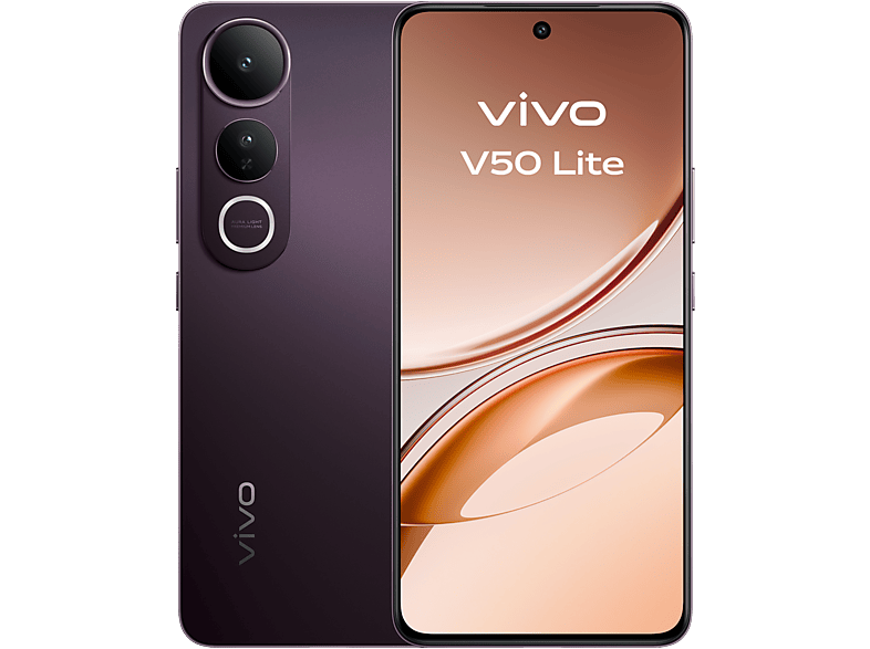 vivo V50 Lite, Phantom Black, 256 GB, 8 GB RAM, 6.77 AMOLED, Qualcomm Snapdragon 685, 6500mAh