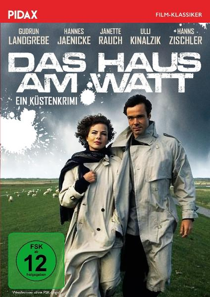 DVD-Cover von "Das Haus am Watt" mit einem Paar, Text und einem Bewertungsabzeichen.