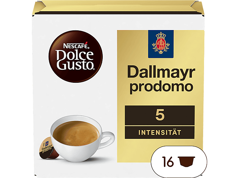 Dolce Gusto Dallmayr Prodomo Kaffeekapseln, 16 Stück, Kompatibles System: Nescafé Dolce Gusto