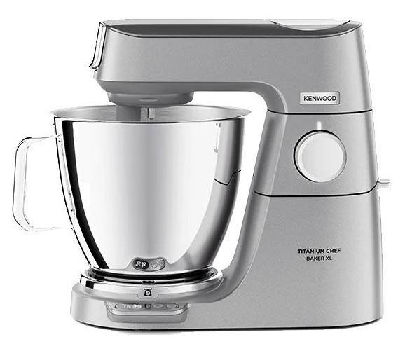 Srebrny mikser kuchenny Kenwood Titanium Chef Baker XL.