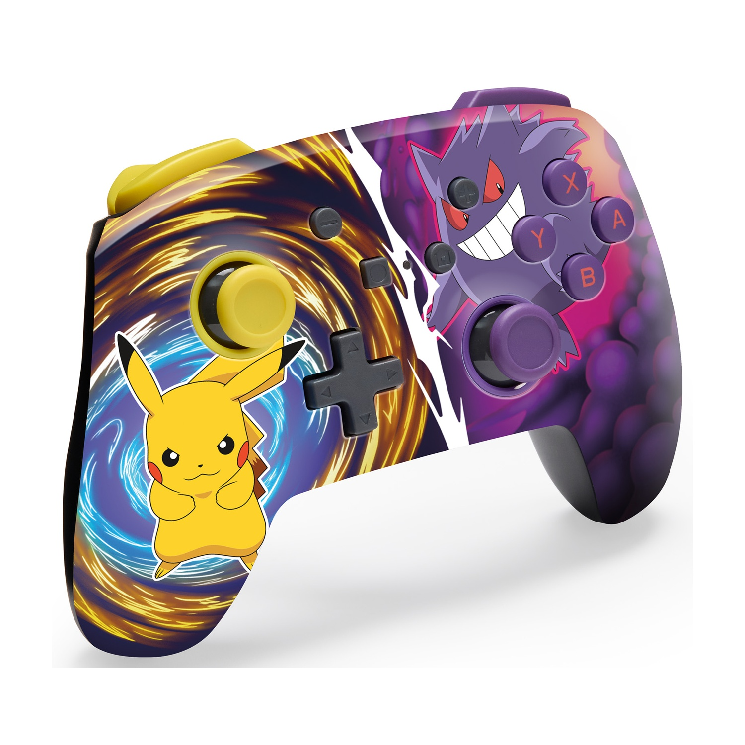 Controller di gioco a tema Pikachu e Gengar.