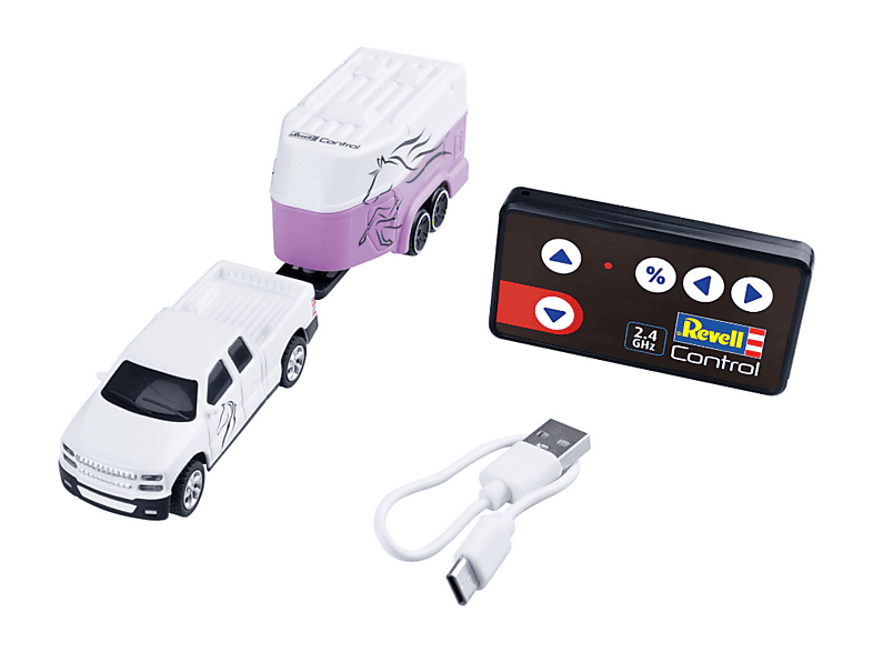 Revell Mini RC Car pink RC Auto, Weiß/Rosa — Foto 4 von 5