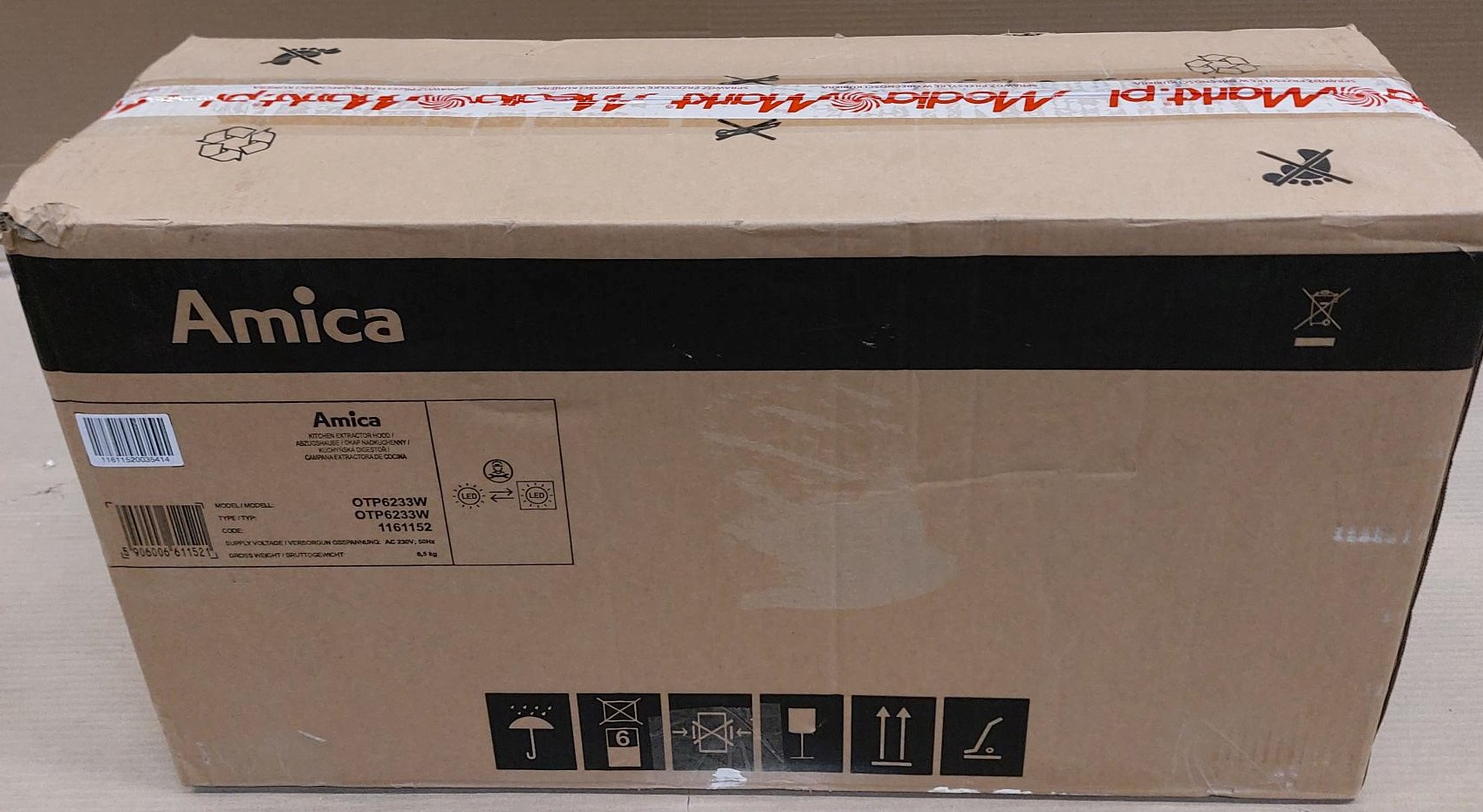 OUTLET - Okap AMICA OTP6233W Biały