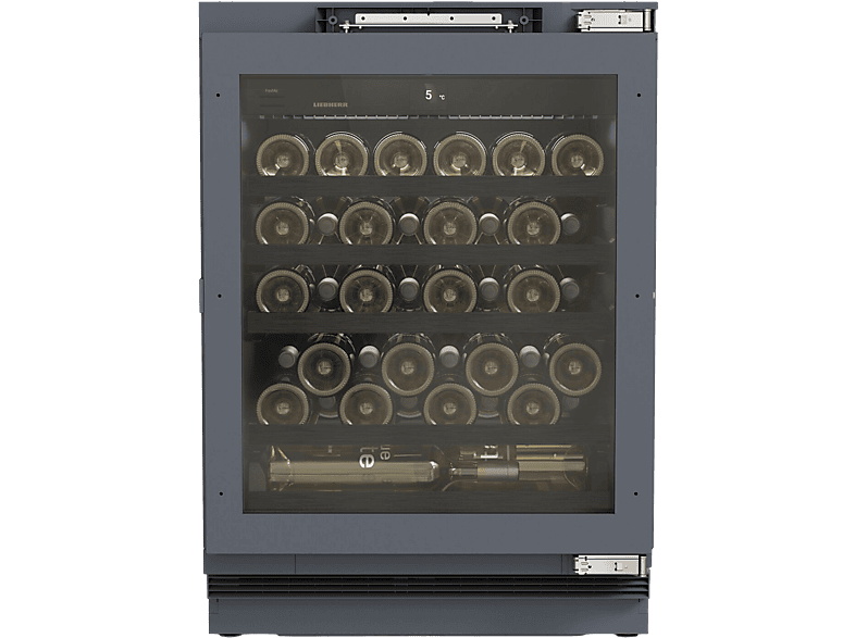 Liebherr UWpri 3761 Unterbaufähiger Weinschrank zur Weintemperierung (114 l, 106 kWh, EEK: F, Schwarz, Anzahl Flaschen: 44)
