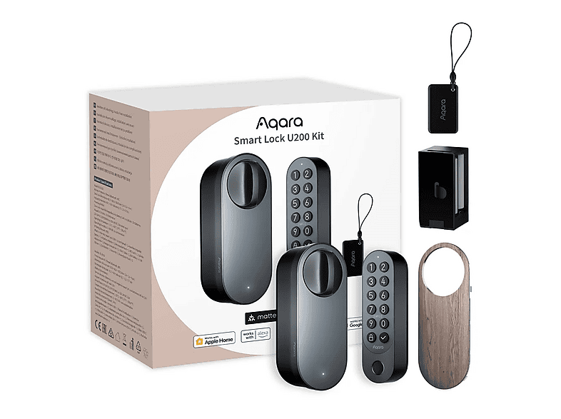 Inteligentny zamek do drzwi AQARA Smart Lock U200 Kit Czarny – zdjęcie 3
