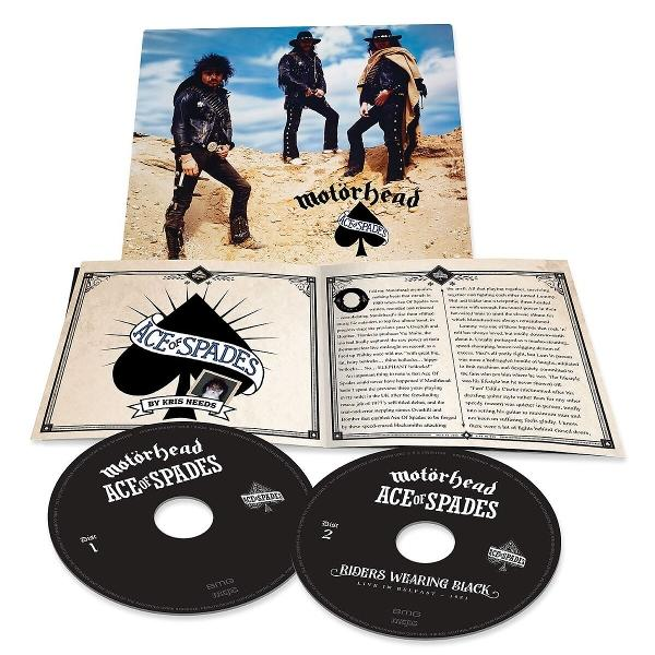 Motorhead Ace of Spades CD-Box-Set, zeigt das Albumcover und Details der Scheiben.
