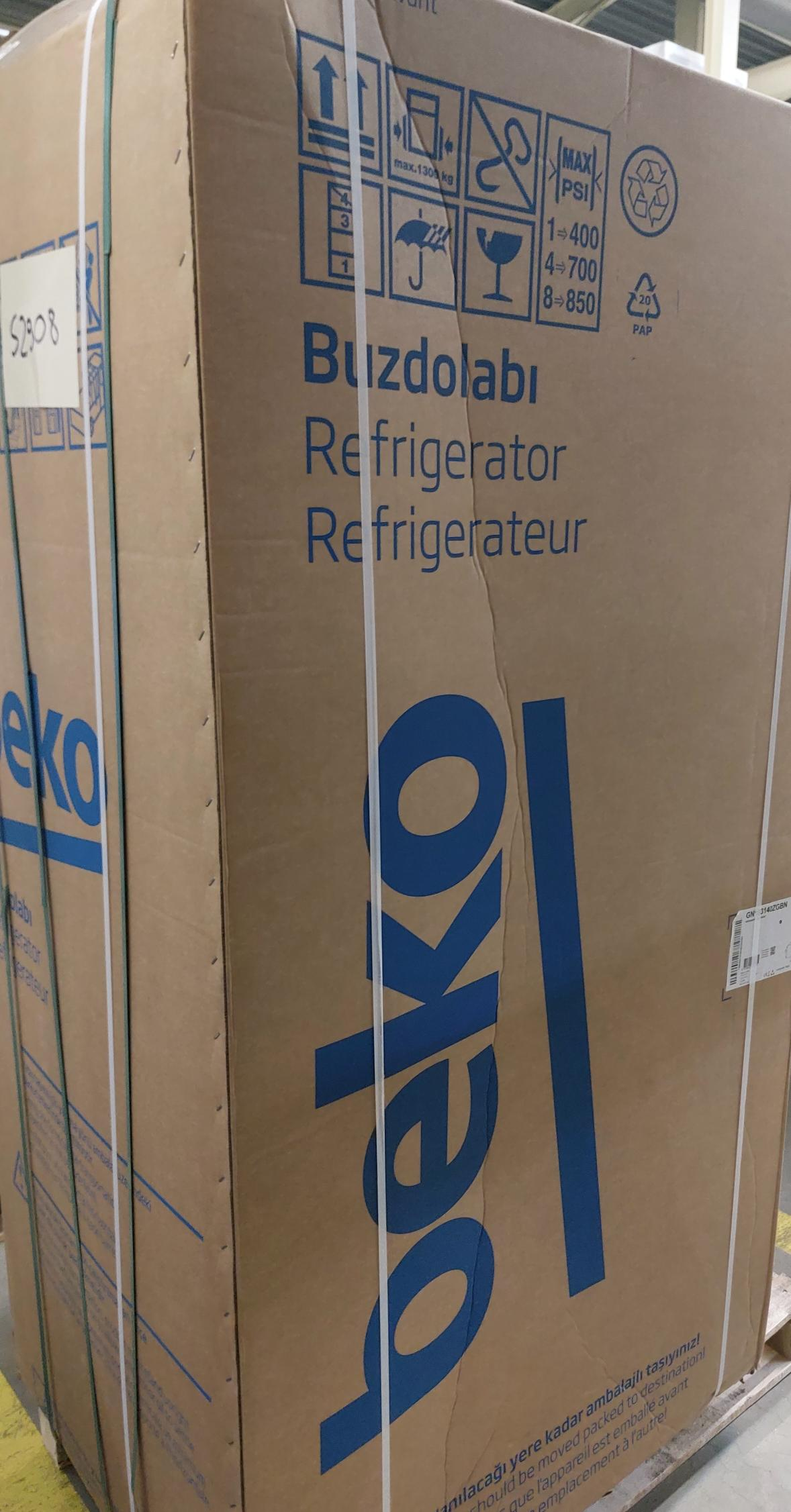 OUTLET - Lodówka BEKO GN163140ZGBN Czarne szkło