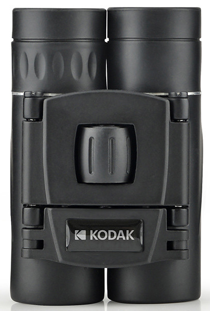 Fekete távcső Kodak logóval. A lencsék felül láthatók.