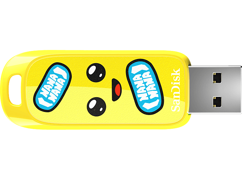 SANDISK Fortnite® Peely Edition USB Stick, 256 GB, 130 MB/s, Gelb