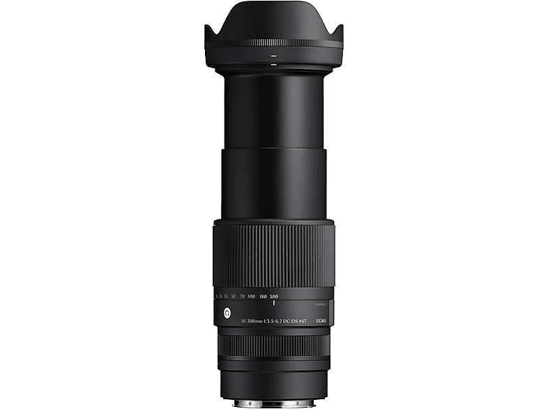 SIGMA 887965 16 mm - 300 f./3.5-6.7 DC, OS (Objektiv für Sony E-Mount, Schwarz)