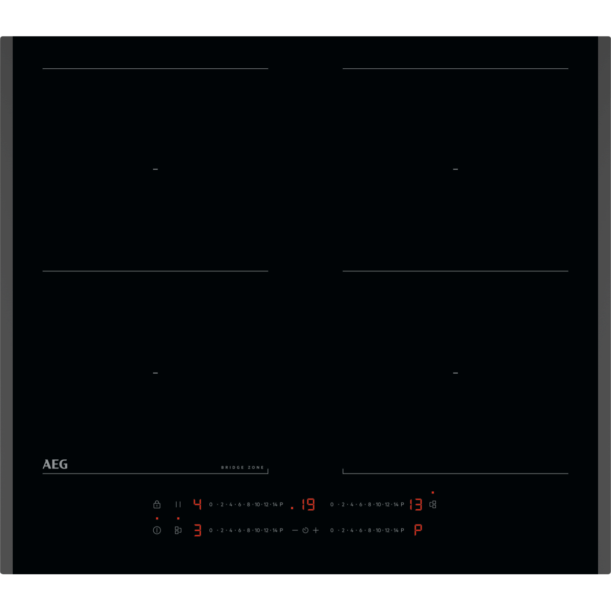 AEG TO64IM00FB Beépíthető indukciós főzőlap 60 cm, SlimFit, Full Bridge funkció, Booster,gyerekzár