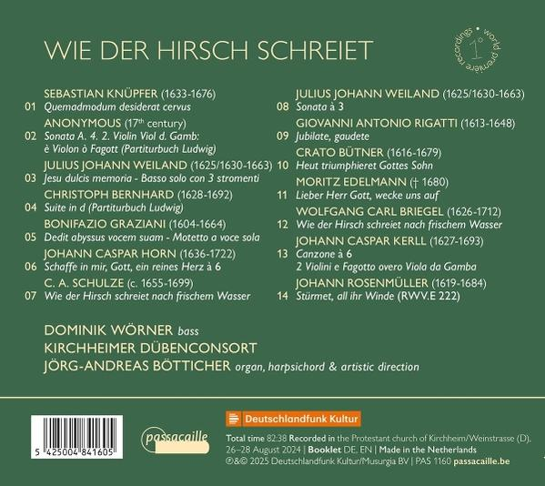 Rückseite eines CD-Cases mit Text und Logo.