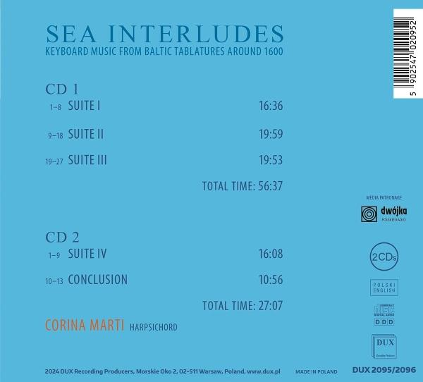 CD-Cover mit Text über Klaviermusik aus baltischen Tabulaturen und Titellisten.