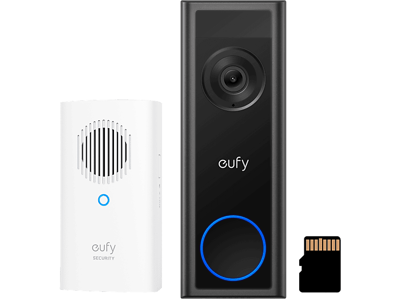 Eufy C31 Connected 2K Videodeurbel inclusief Chime en SD-kaart