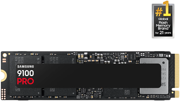 SAMSUNG 9100 PRO PCIe 5.0 x4 NVMe2.0 M.2 belső SSD meghajtó, 14700/13400 MB/s, 2TB (MZ-VAP2T0BW)