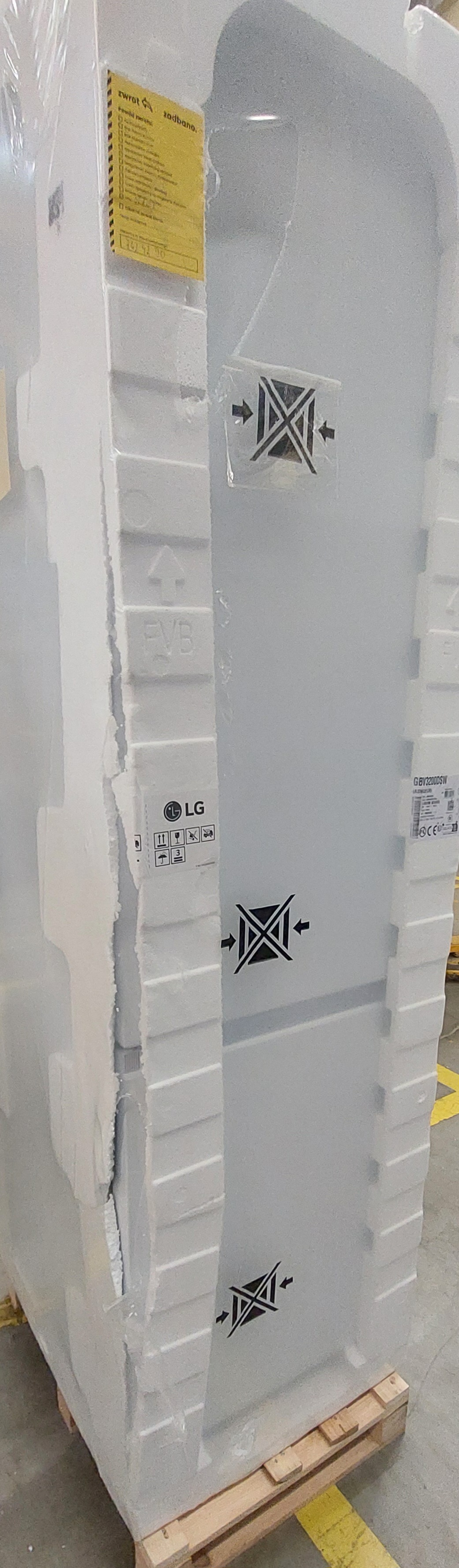 OUTLET - Lodówka LG GBV3200DSW 203cm Biały Total No Frost Multi Air Flow Biały
