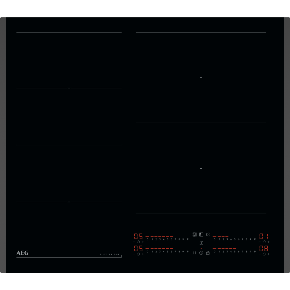 AEG TI64IG00FB Beépíthető indukciós főzőlap 60 cm, SlimFit, Hob2Hood, FlexiBridge, PowerSlide