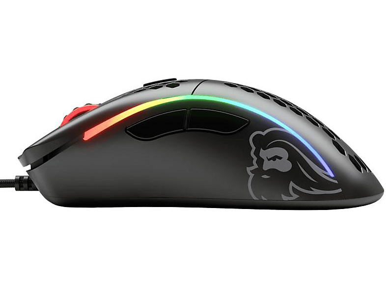 Thumbnail - GLORIOUS GAMING Model D kabelgebundene Gaming-Maus, Schwarz matt (Sekundärfarbe: Grau)
