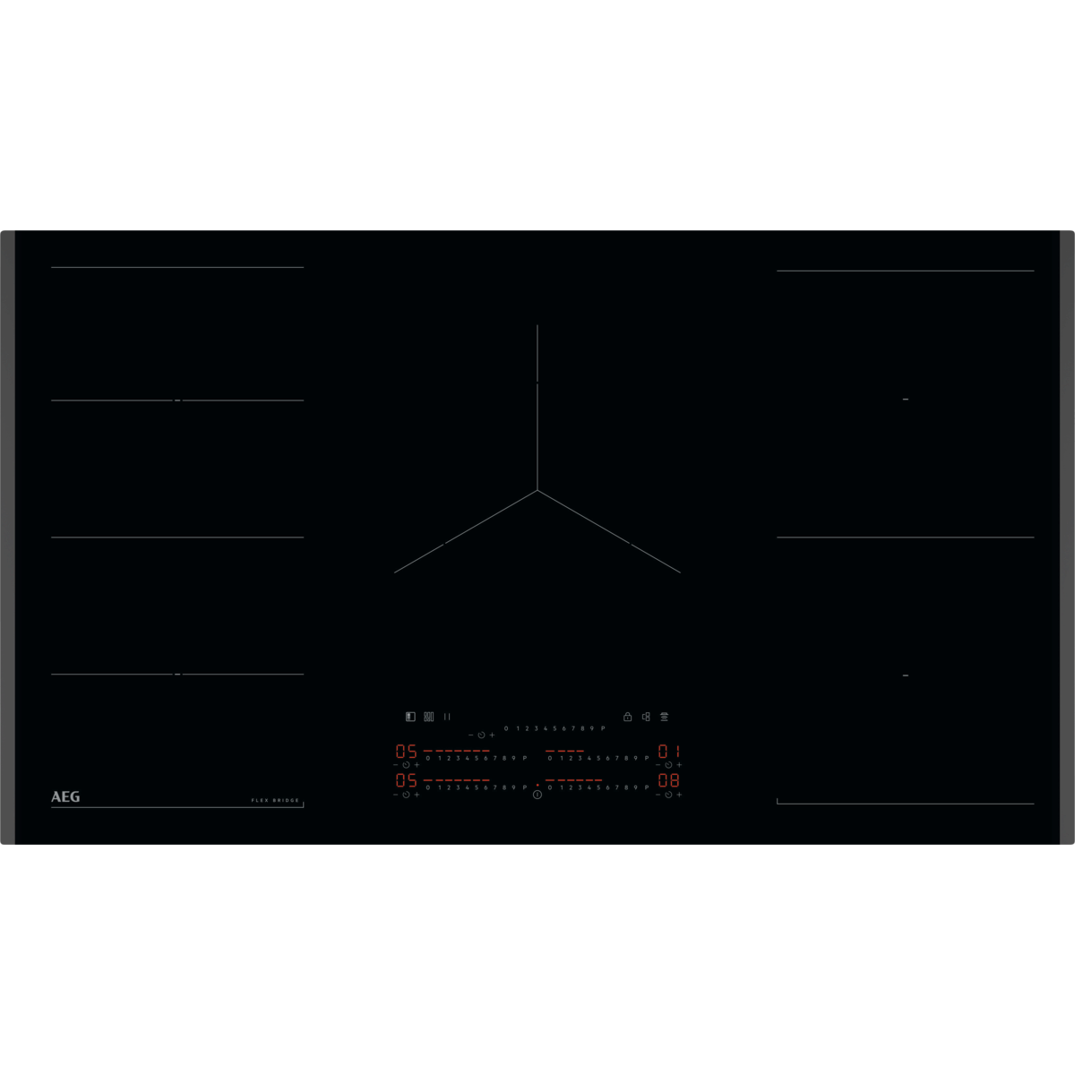 AEG TK95II08FB Beépíthető indukciós főzőlap 90 cm, SlimFit, Hob2Hood, 5 zóna