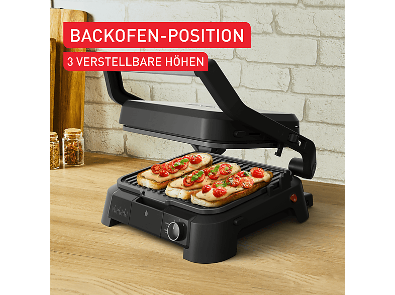 Tefal GC5108 SuperGrill 3in1 Kontaktgrill, BBQ-Funktion und Ofenposition; 3-in-1 Kontaktgrill, BBQ-Funktion und Ofenposition — Foto 2 von 5