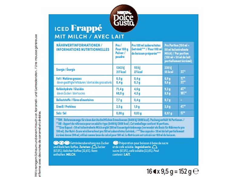 Dolce Gusto Iced Frappe Kaffeekapseln, 16 Stück, Kompatibles System: Nescafé Dolce Gusto — Foto 2 von 2