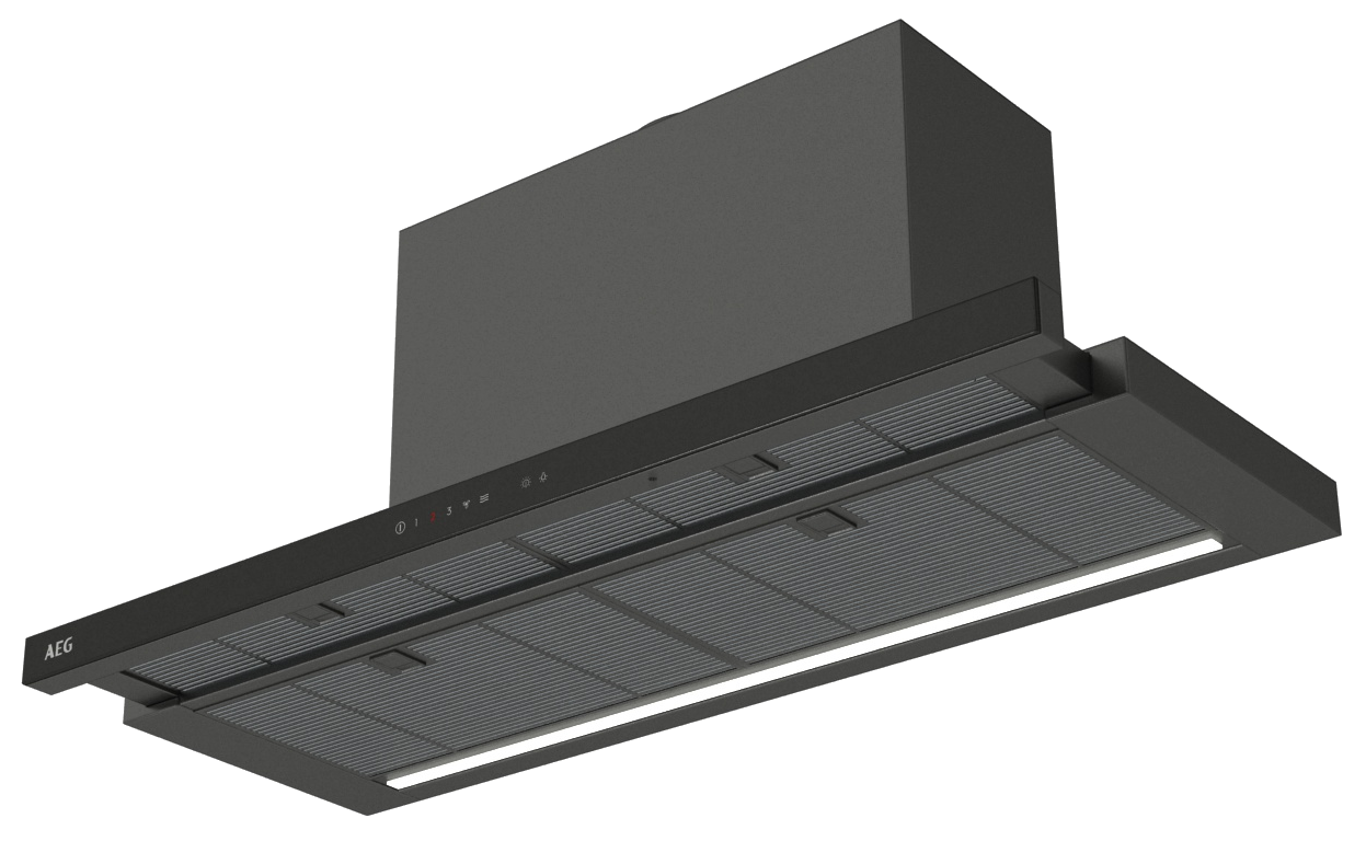 AEG GDP869PB Beépíthető teleszkópos páraelszívó 90 cm, 4 fokozatú, Hob2Hood, SilenceTech