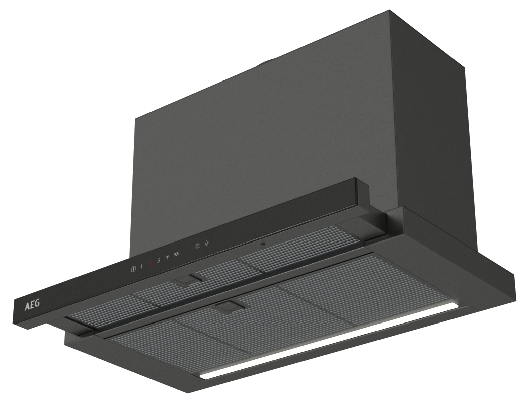 AEG GDP866PB Beépíthető teleszkópos páraelszívó 60 cm, 4 fokozatú, Hob2Hood, SilenceTech