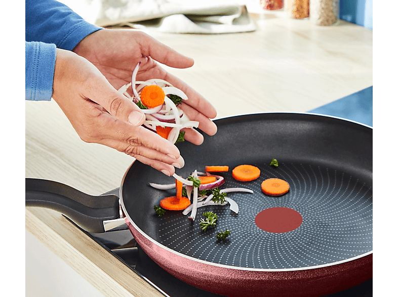 Patelnia TEFAL Simply Cook H0580402 24cm Bordowy – zdjęcie 3