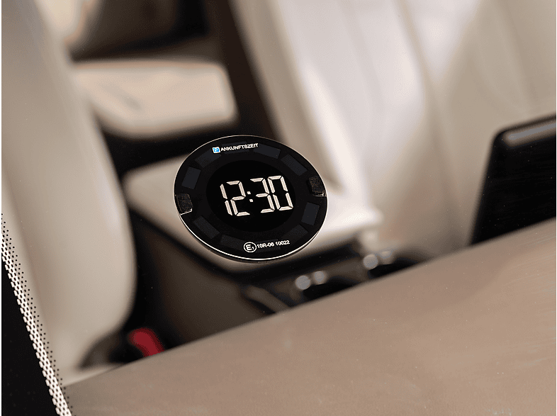 OOONO Elektronische solarbetriebene Parkscheibe Schwarz