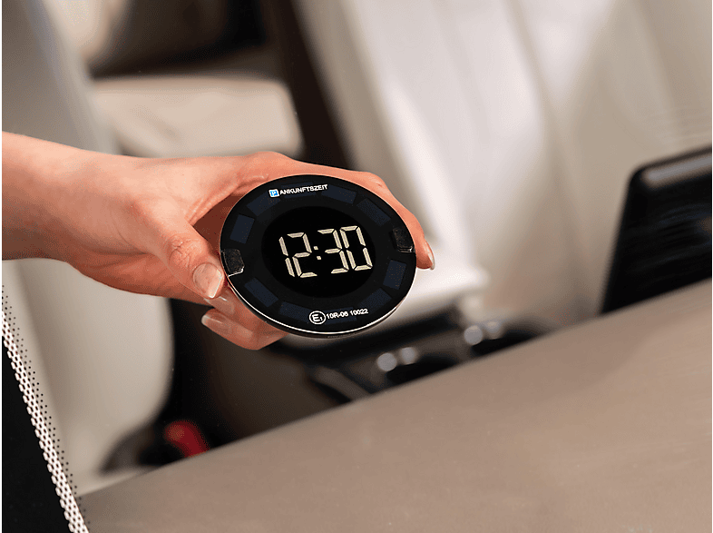 OOONO Elektronische solarbetriebene Parkscheibe Schwarz