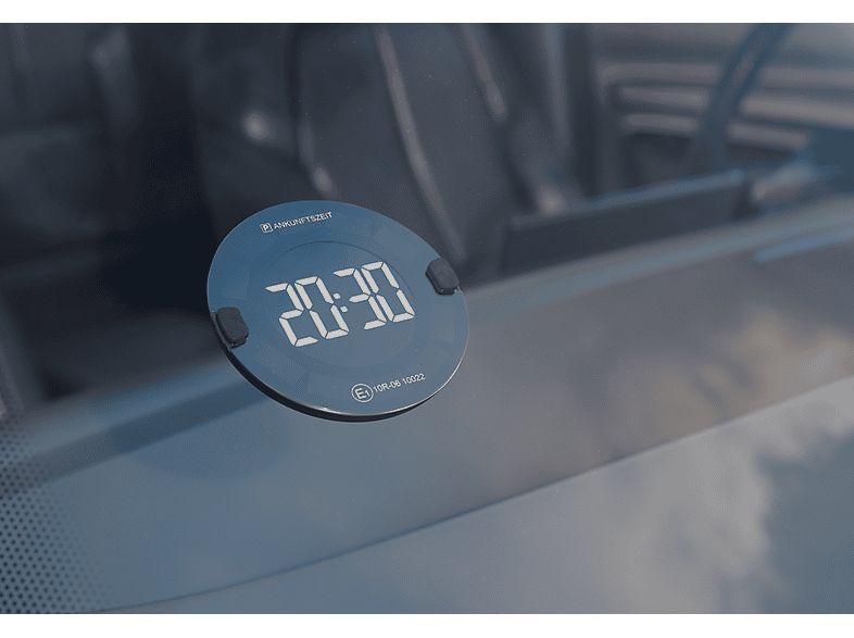 OOONO Elektronische solarbetriebene Parkscheibe Schwarz