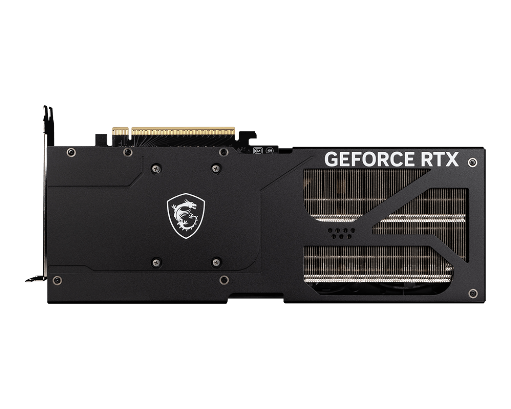 GEFORCE RTX yazılı siyah bir grafik kartı.