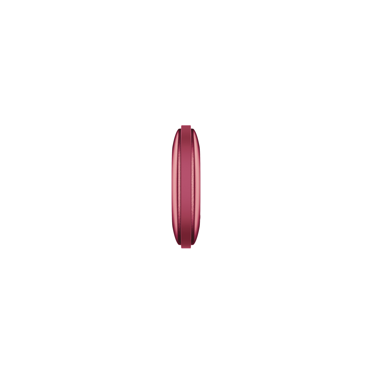 Side view of a pink phone.