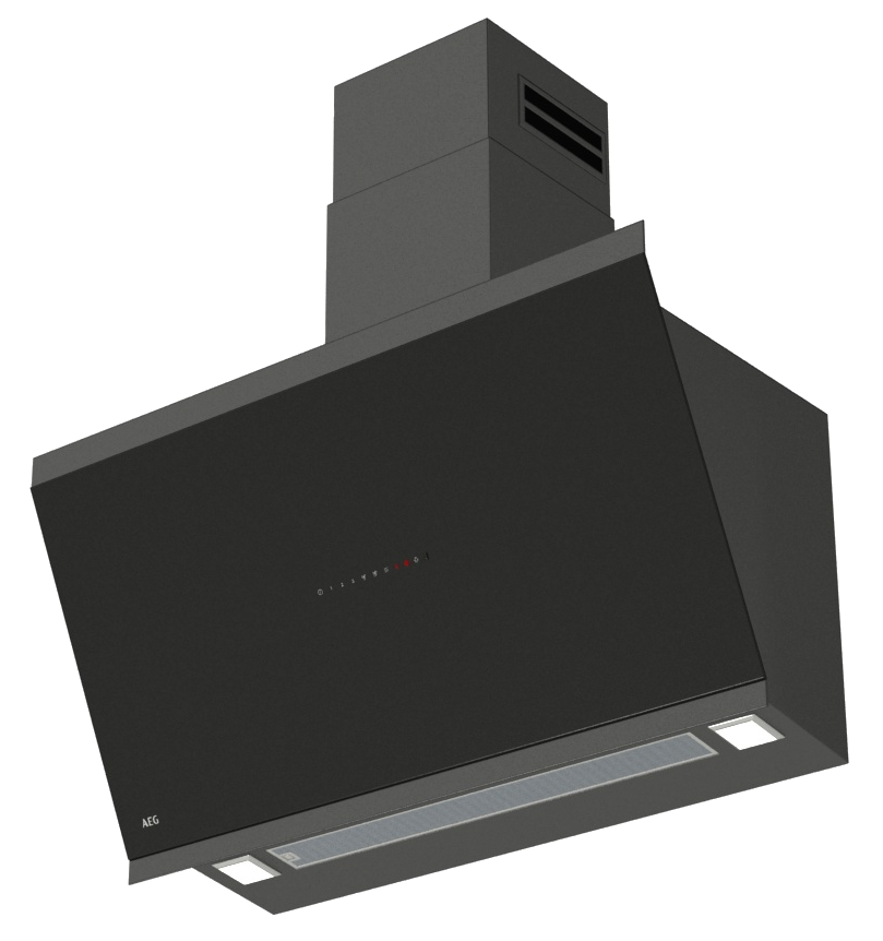 AEG GV77D91SB Beépíthető kürtős páraelszívó 90 cm, Hob2Hood, SilenceTech, Breeze