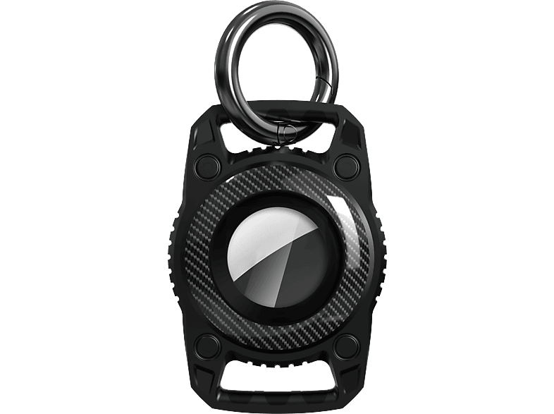 Funda AirTag - ISY IAT-5100-BK, Llavero, Para Apple AirTag, animales, Impermeable, Silicona, Metal, Negro