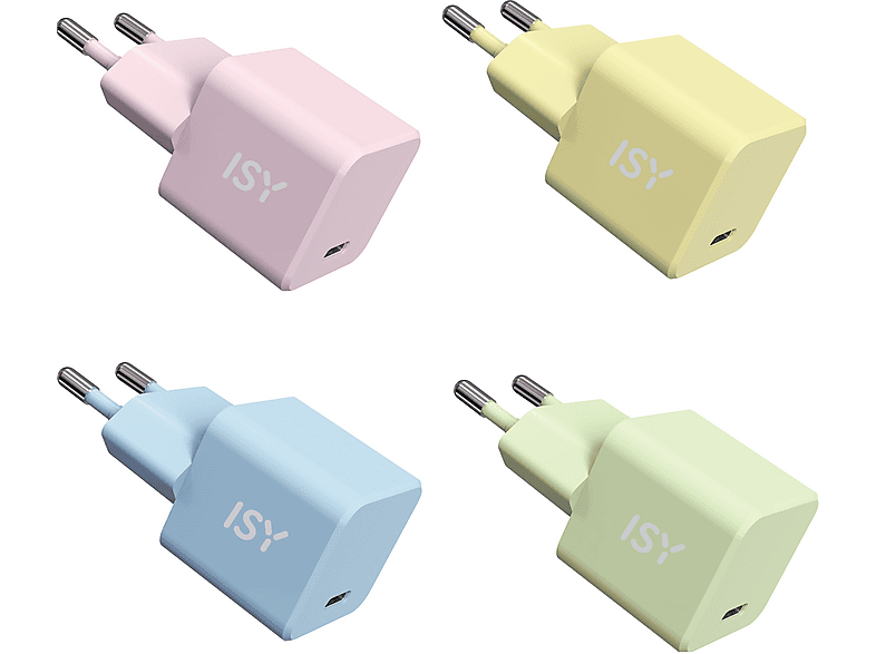 Cargador móvil - ISY IWC 4020-1-CR, USB-C, Universal, Carga rápida, 20W, Color Aleatorio – imagen 2