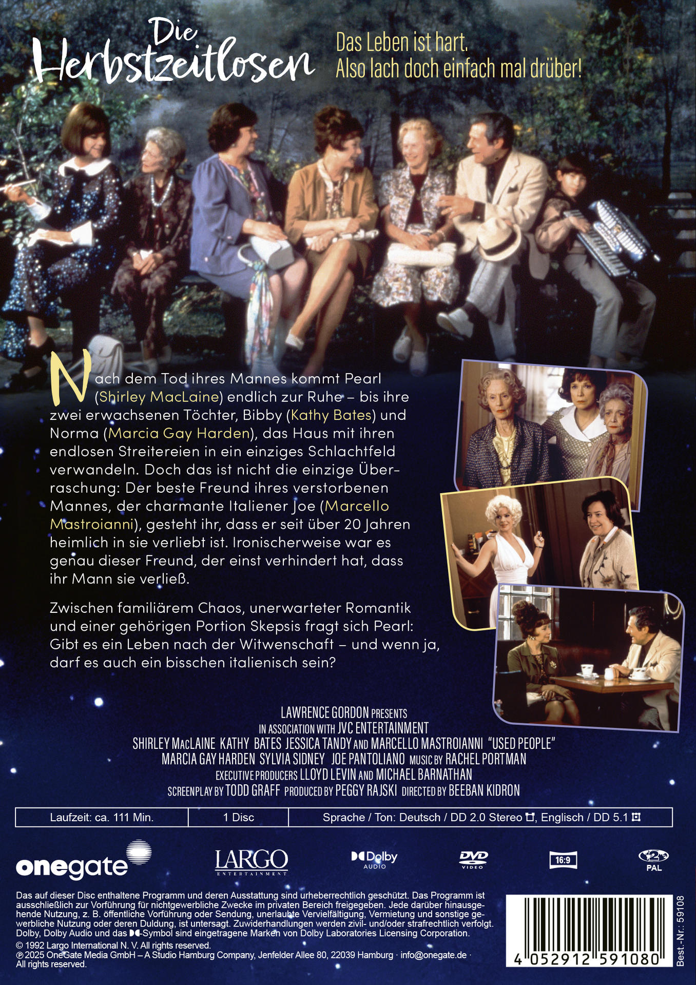 DVD-Cover mit Text. Mehrere ältere Frauen sitzen um einen Tisch.