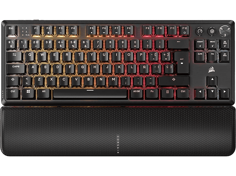 Corsair K70 CORE TKL, Inalámbrico, Bluetooth, Iluminación RGB, Negro