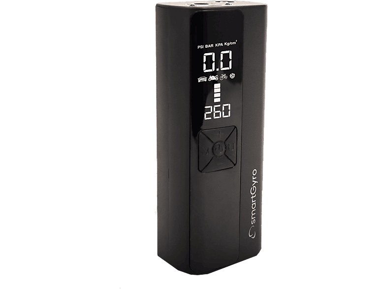 Accesorio patinete eléctrico - smartGyro SG27-342, Compresor portátil smart air pump, Negro