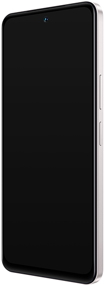 Ein Smartphone mit leerem, schwarzem Bildschirm.