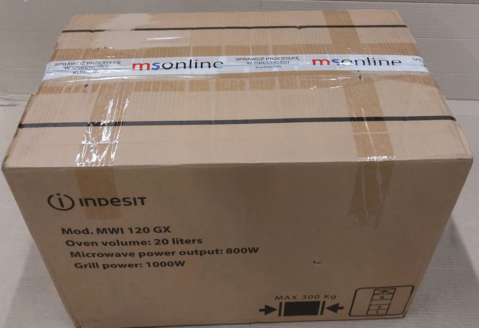 OUTLET - Kuchenka mikrofalowa INDESIT MWI120GX Inox
