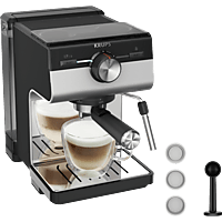 MediaMarkt KRUPS XP384E Authentic+ C90 Pistonmachine Pistonmachine Zilver aanbieding