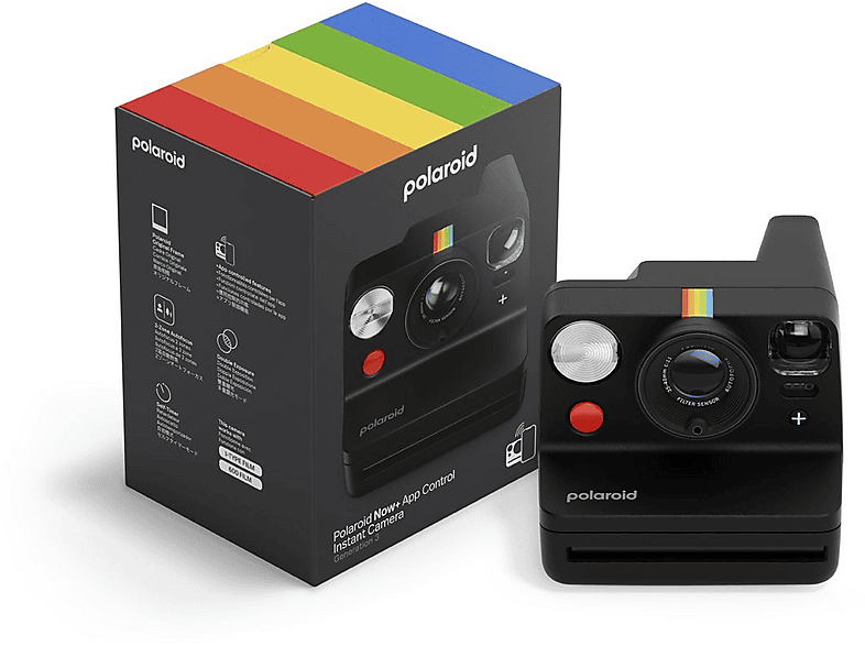 Cámara instantánea - Polaroid Now+ Generación 3, Bluetooth, Batería recargable, Flash Preciso, Negro – imagen 2