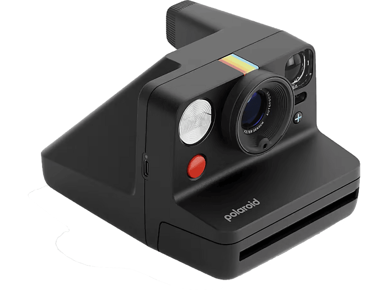 Polaroid Now+ Generación 3, Bluetooth, Batería recargable, Flash Preciso, Negro