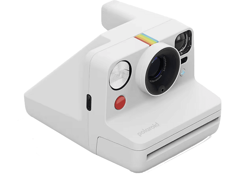 Polaroid Now+ Generación 3, Bluetooth, Batería recargable, Flash Preciso, Blanco
