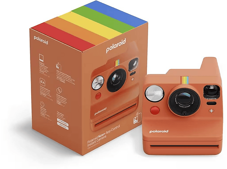 Cámara instantánea - Polaroid Now+ Generación 3, Bluetooth, Batería recargable, Flash Preciso, Coral – imagen 2