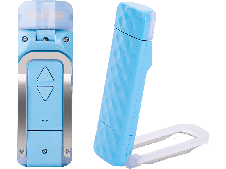 Luz de lectura - ISY IBL-1000-BL, 60h batería, 3 temperaturas, 5 niveles brillo, Azul